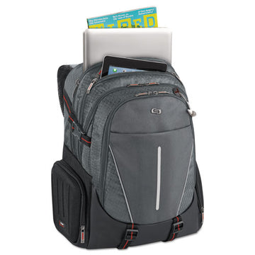 Solo Active Laptop Backpack, 17.3", 12 1-2 X 6 1-2 X 19, Black freeshipping - TVN Wholesale